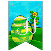 Baby Bunny Easter HAPPY EASTER Vlaggetjes (Derde vlag)