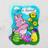 Baby Bunny Easter Kaart (Voorkant / Achterkant)