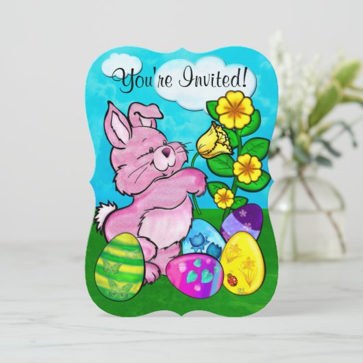 Baby Bunny Easter Kaart (Staand voorkant)