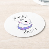 Baby Bunny Easter Paper Onderzetter (Gebogen)