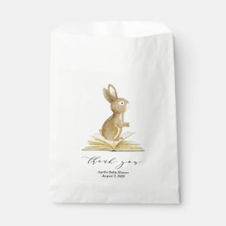 Baby Bunny en Boek Favor Tassen Bedankzakje