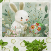 BABY BUNNY EN PAASEI THEEDOEK (Gevouwen)