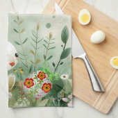 BABY BUNNY EN PAASEI THEEDOEK (Quarter Fold)