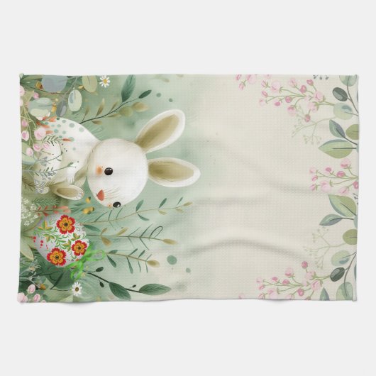 BABY BUNNY EN PAASEI THEEDOEK (Horizontaal)