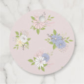 baby bunny floral baby shower bedankjes labels (Achterkant)