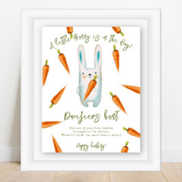 Baby Bunny - Fopspeen jacht spel baby shower Poster