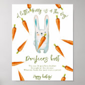 Baby Bunny - Fopspeen jacht spel baby shower Poster (Voorkant)