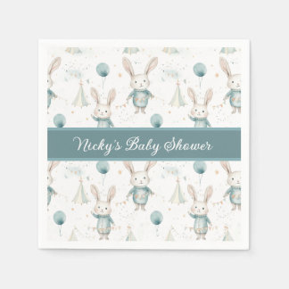 Baby Bunny gepersonaliseerd Baby shower Servet
