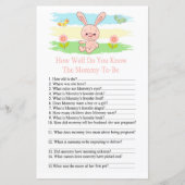 Baby bunny Hoe goed ken je het baby shower spel? (Voorkant)