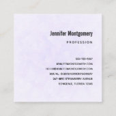 Baby Bunny in Colorful Spring Flowers Vierkante Visitekaartje (Achterkant)