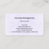 Baby Bunny in Colorful Spring Flowers Visitekaartje (Achterkant)