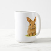 Baby Bunny in de gras Koffiemok (Voorkant rechts)