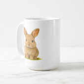 Baby Bunny in de gras Koffiemok (Voorkant links)