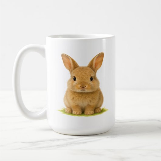 Baby Bunny in de gras Koffiemok (Links)