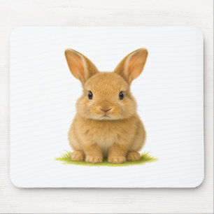 Baby Bunny in de gras Muismat