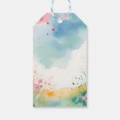 Baby Bunny in het voorjaar Cadeaulabel (Achterkant)