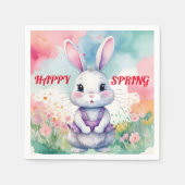Baby Bunny in het voorjaar Servet (Voorkant)