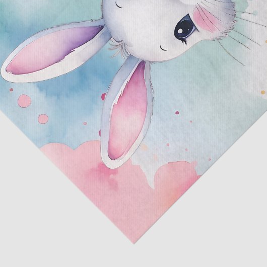 Baby Bunny in het voorjaar Tissuepapier (Detail)