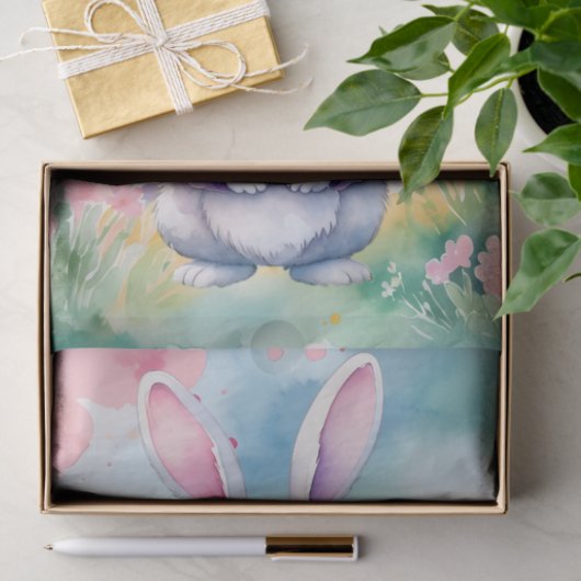 Baby Bunny in het voorjaar Tissuepapier (Geschenk)