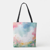 Baby Bunny in het voorjaar Tote Bag (Achterkant)