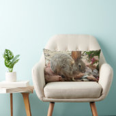 Baby Bunny in Sedona Rock Accent Sierkussen Kussen (Stoel)