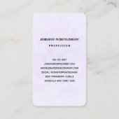 Baby Bunny in Spring Flowers Visitekaartje (Achterkant)