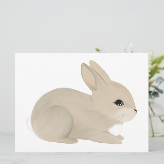 Baby Bunny, knip uit Kaart (Staand voorkant)