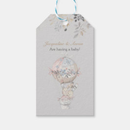 Baby Bunny Konijn Waterverf Geslacht Neutraal Cadeaulabel