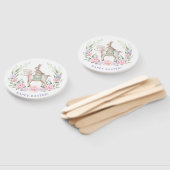 Baby Bunny & Lamb Lente Bloemen Paasfeest Handwaaier (Niet-gemonteerd)