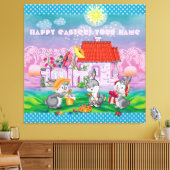 Baby Bunny little Canvas Afdruk (Insitu (Woonkamer))