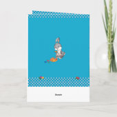 Baby Bunny little Feestdagen Kaart (Achterkant)