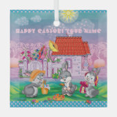 Baby Bunny little  Glas Ornament (Voorkant)