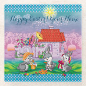 Baby Bunny little Glazen Onderzetter (Voorkant)