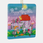 Baby Bunny little Keramisch Ornament (Rechts)