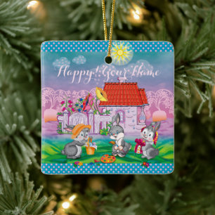 Baby Bunny little Keramisch Ornament