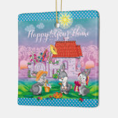 Baby Bunny little Keramisch Ornament (Links)