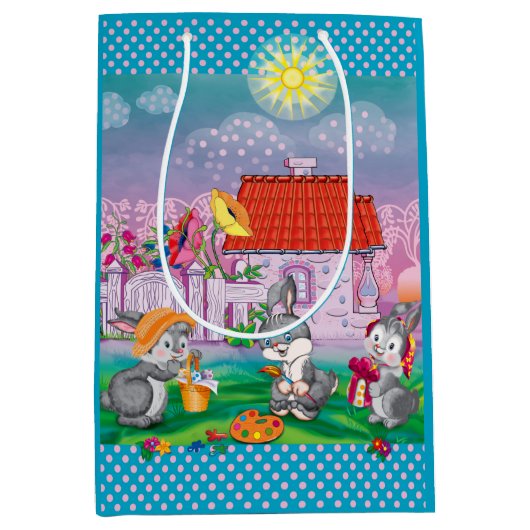 Baby Bunny little Medium Cadeauzakje (Voorkant)