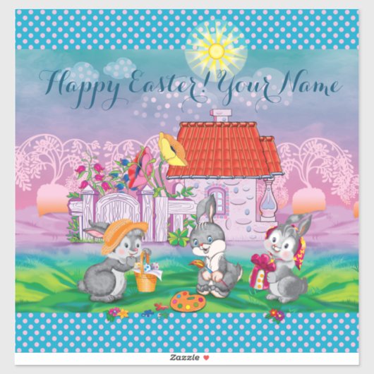 Baby Bunny little Sticker (Vel)