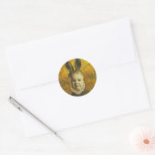 Baby Bunny Mutant Design Ronde Sticker (Envelop)