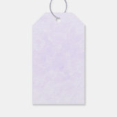 Baby Bunny onder Colorful Spring Flowers Cadeaulabel (Achterkant)