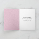 Baby Bunny op een maansikkel Kaart (Binnen)