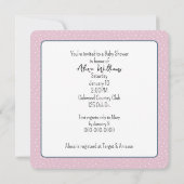 Baby Bunny op halve maan Kaart (Achterkant)