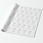 Baby Bunny Pattern Baby shower Cadeaupapier (Uitgerold)