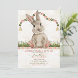 Baby Bunny Perzik Ivoor Kaart