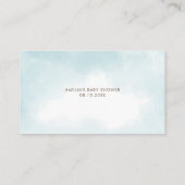 Baby Bunny Pilot Airplane Baby shower Book Request Informatiekaartje (Achterkant)