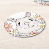 Baby Bunny Rabbit Paper Onderzetter (Gebogen)
