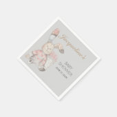 Baby Bunny Rabbit Waterverf Geslacht Neutraal Servetten (Hoek)