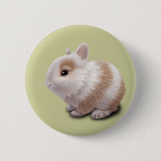 Baby Bunny Ronde Button 5,7 Cm (Voorkant)