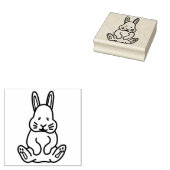 Baby Bunny Rubberstempel (Gestempeld)