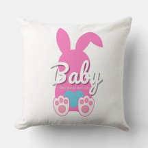 Baby Bunny Sierkussen – Schattige FamilyThrow Kuss